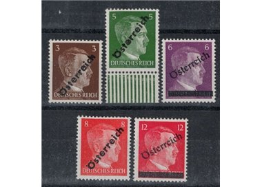 AUSTRIA 1945 Effigy of Hitler 5v MNH**