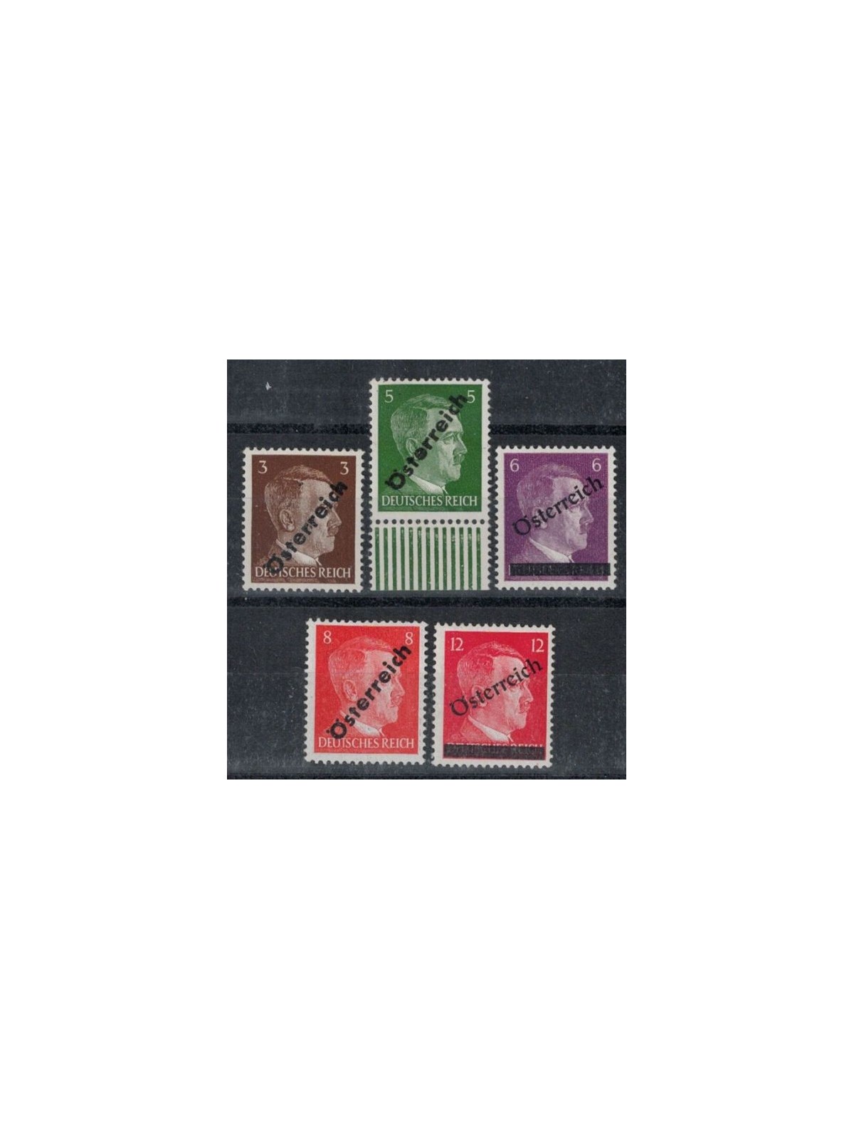 AUSTRIA 1945 Effigie di Hitler 5v MNH**