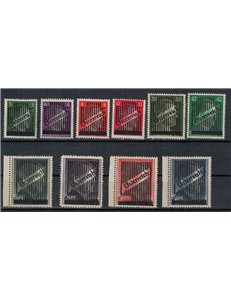 AUSTRIA 1945 Francobolli di Germania soprastampati 10v MNH**