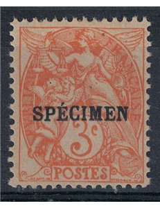 FRANCIA 1925 3c arancio soprastampato Specimen 1v MH*