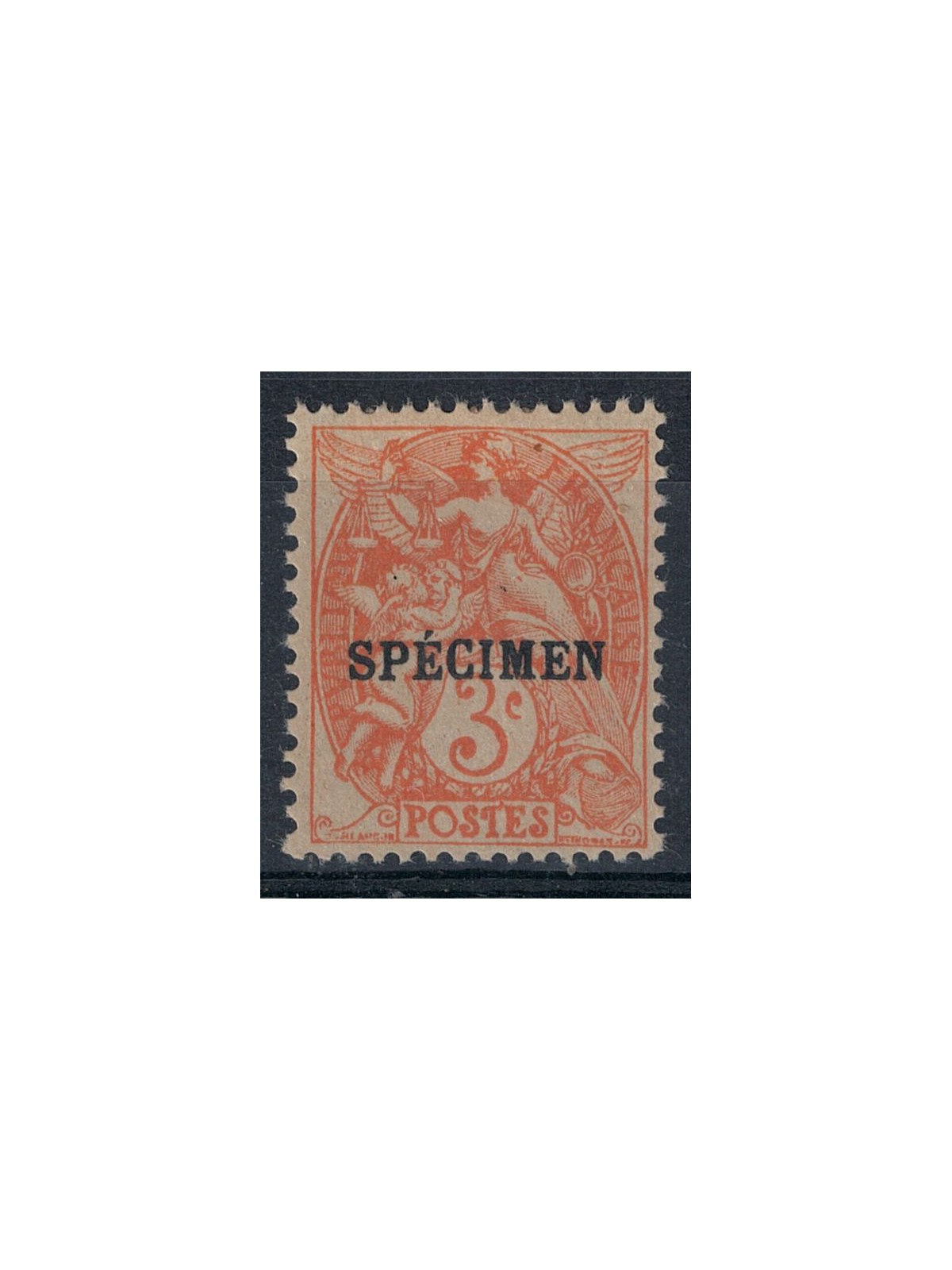 FRANCIA 1925 3c arancio soprastampato Specimen 1v MH*