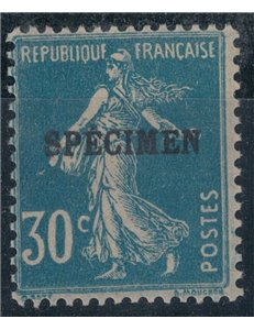 FRANCE 1925 30c blue overprinted Specimen 1v MH*