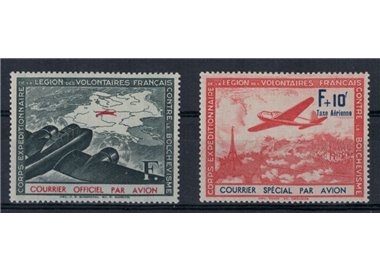 FRANCE (FRENCH VOLUNTEER LEGION) 1941 Airmail 2v MH*