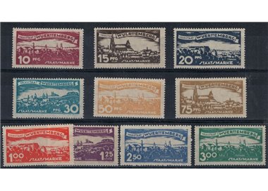 WURTTEMBERG 1920 Views 10v MNH**