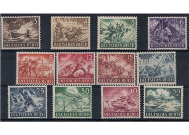GERMANIA REICH 1943 Giornata degli eroi 12v MNH**