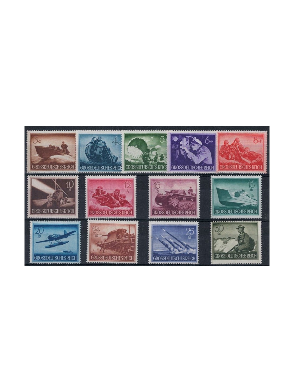 GERMANY REICH 1944 Heroes' Day 13v MNH**