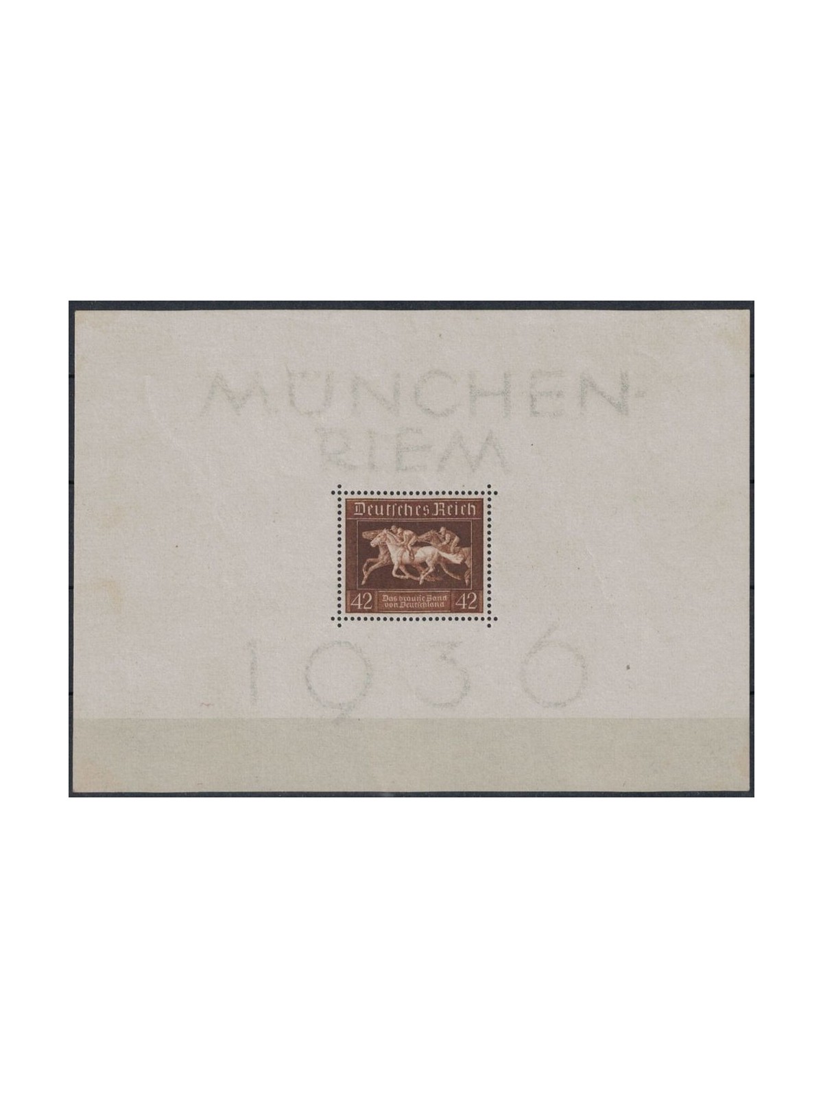 GERMANY REICH 1936 3rd Brown Ribbon s/s MNH**