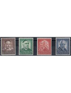 GERMANIA BRD 1953 Beneficenza 4v MNH**