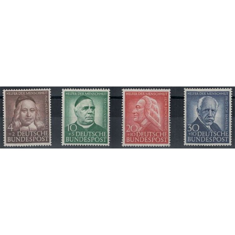 GERMANIA BRD 1953 Beneficenza 4v MNH**