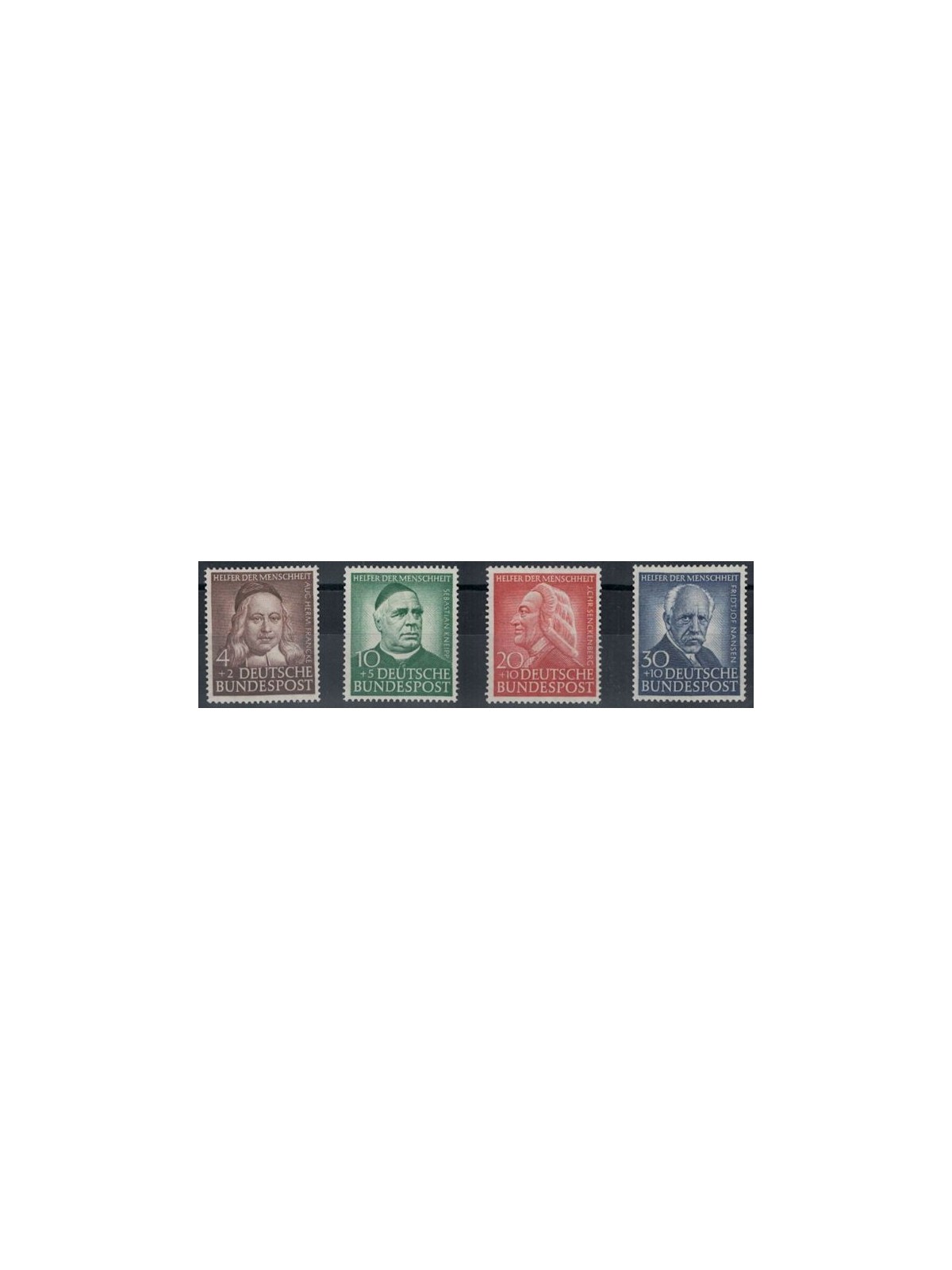 GERMANIA BRD 1953 Beneficenza 4v MNH**