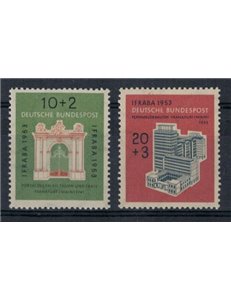 GERMANIA BRD 1953 Esposizione filatelica IFRABA 2v MNH**