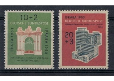 GERMANIA BRD 1953 Esposizione filatelica IFRABA 2v MNH**