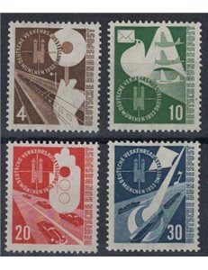 GERMANY FRG 1953 Transport Exhibition 4v MNH**