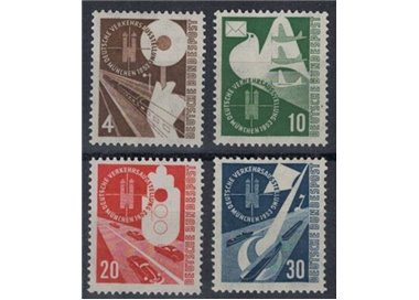 GERMANIA BRD 1953 Esposizione dei trasporti 4v MNH**