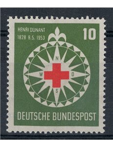 GERMANIA BRD 1953 Henri Dunant, fondatore della Croce Rossa 1v MNH**