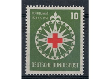 GERMANIA BRD 1953 Henri Dunant, fondatore della Croce Rossa 1v MNH**