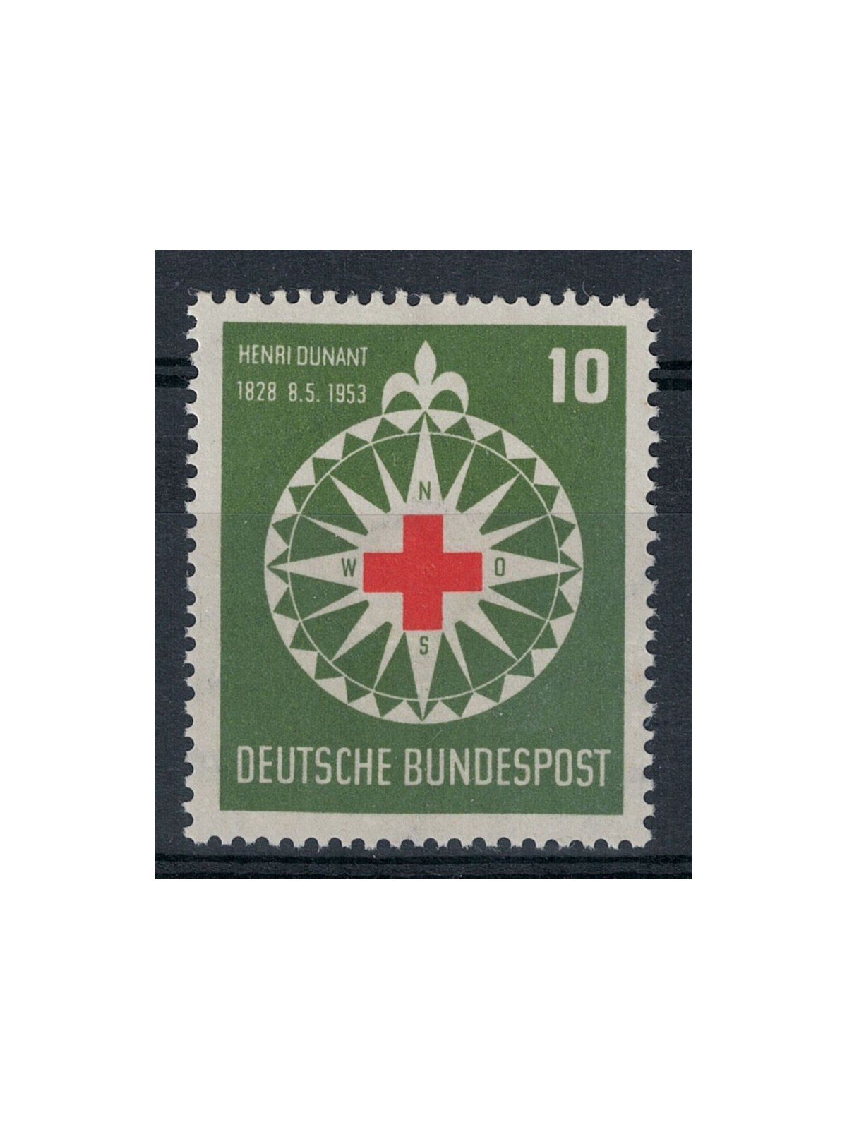 GERMANIA BRD 1953 Henri Dunant, fondatore della Croce Rossa 1v MNH**