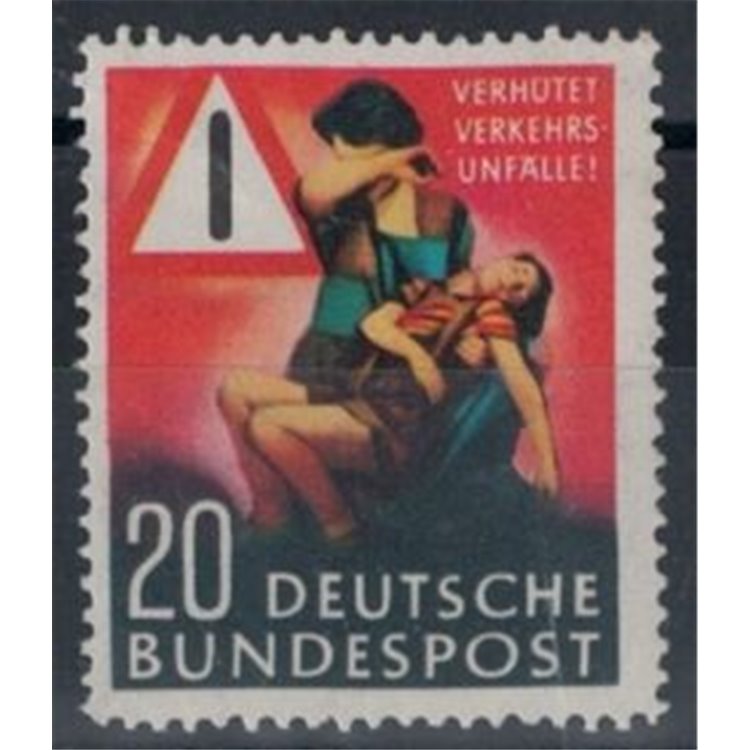 GERMANIA BRD 1953 Prevenzione incidenti stradali 1v MNH**