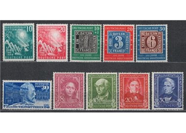 GERMANIA BRD 1949 Annata Completa 10v MNH**
