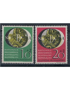 GERMANIA BRD 1951 Esposizione filatelica Wuppertal 2v MNH**