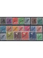 BERLIN 1948 AIS Zone stamps overprinted in black 20v MH* ©