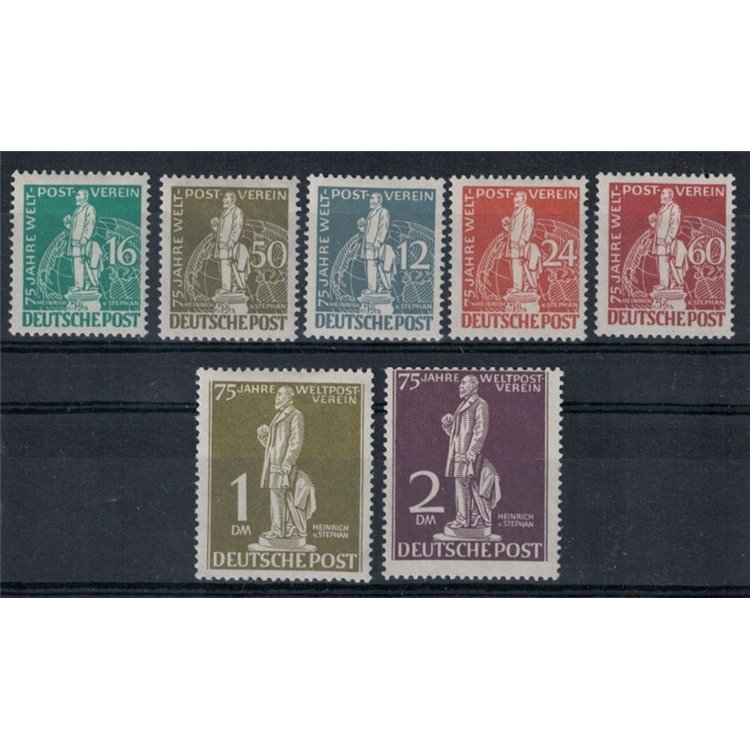 BERLINO 1949 75° anniversario UPU 7v MH* ©