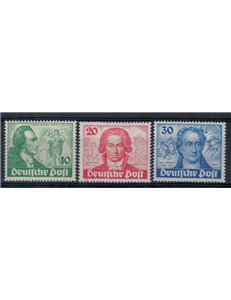 BERLINO 1949 Bicentenario Goethe 3v MH*