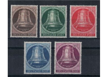 BERLIN 1951 Liberty Bell 5v MH*
