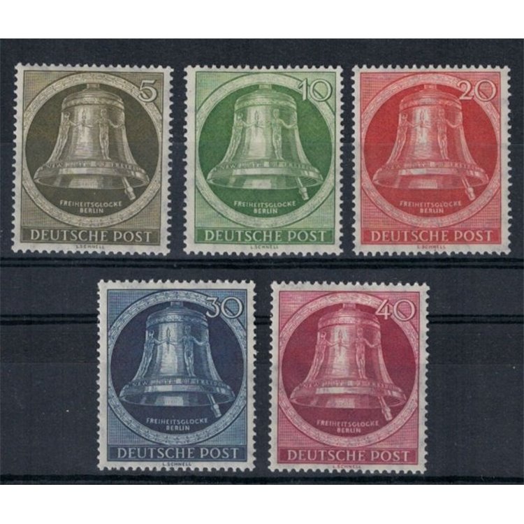 BERLINO 1952 Campana della libertà 5v MH*
