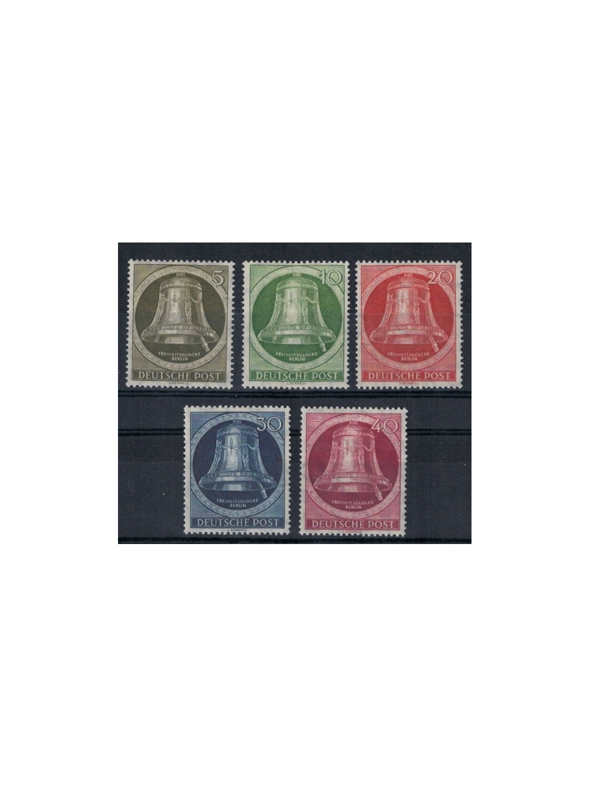 BERLINO 1952 Campana della libertà 5v MH*
