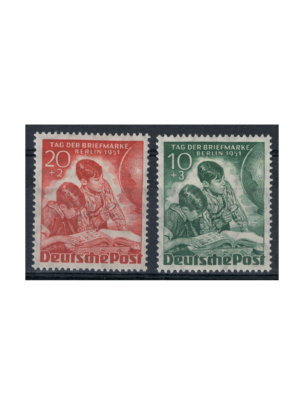 BERLIN 1951 Stamp Day 2v MH*