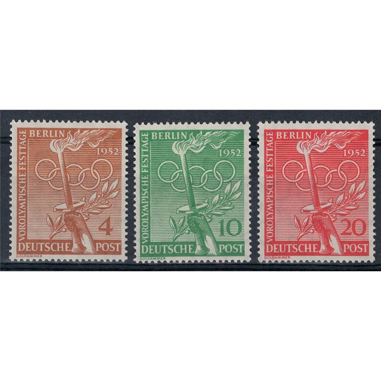BERLIN 1952 Helsinki Olympics 3v MNH**