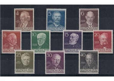 BERLIN 1952-53 Famous Berliners 10v MNH**