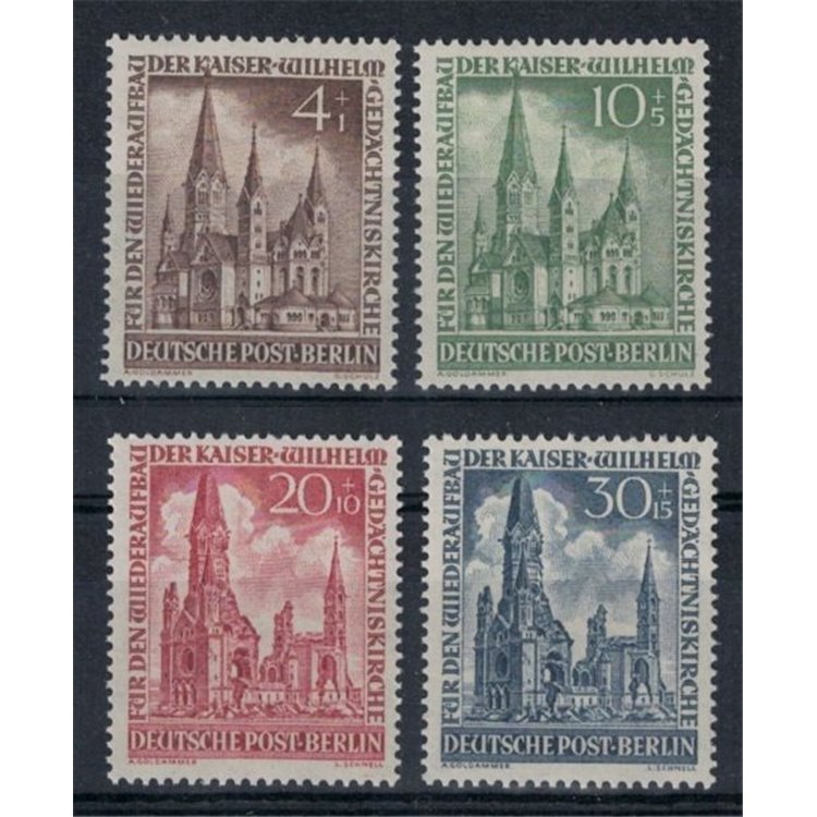 BERLINO 1953 Cattedrale di Berlino 4v MNH**
