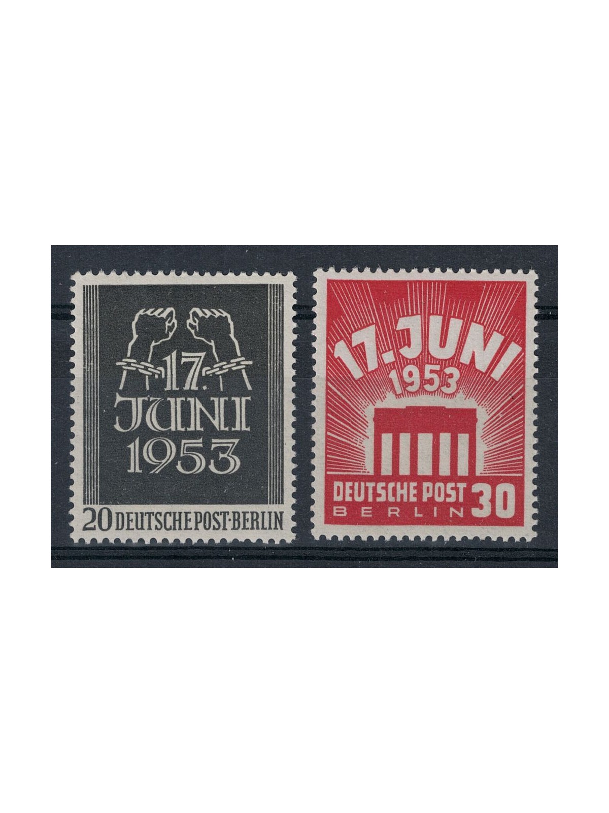 BERLINO 1953 Insurrezione 2v MNH**