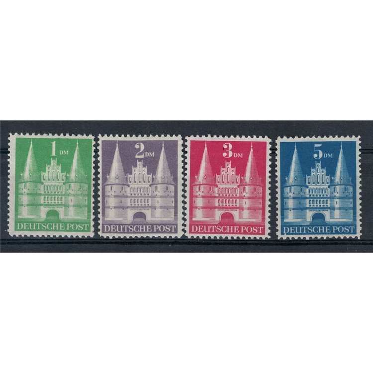 GERMANIA BIZONA 1948 Monumenti 4v MH*