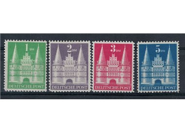 GERMANY BIZONA 1948 Monuments 4v MH*