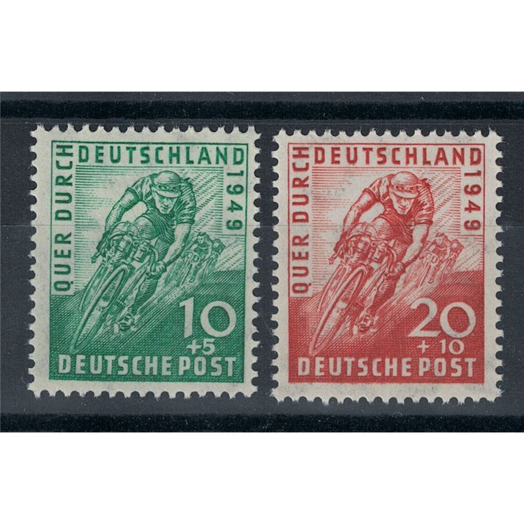 GERMANIA BIZONA 1949 Giro ciclistico di Germania 2v MNH**