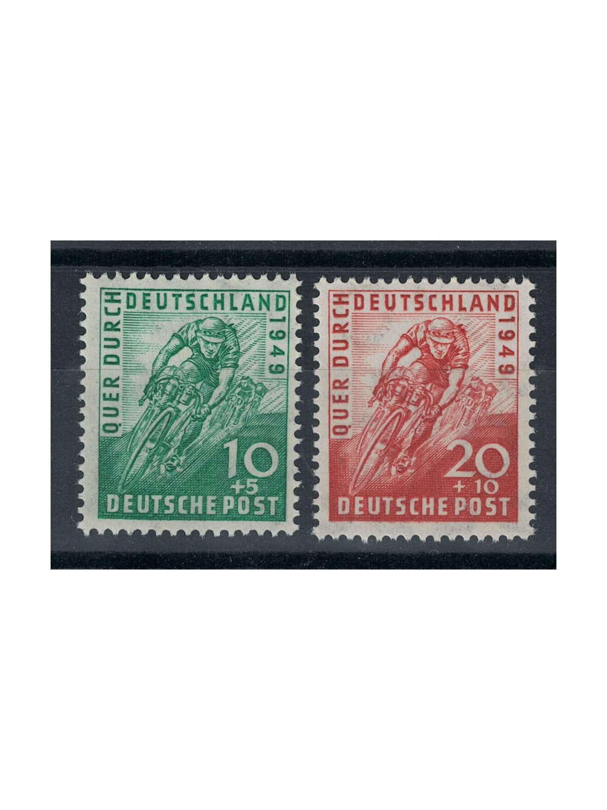 GERMANIA BIZONA 1949 Giro ciclistico di Germania 2v MNH**