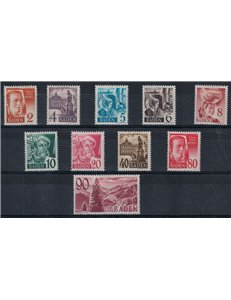 BADEN (FRENCH OCCUPATION) 1948 Personalities and Views 10v MH*