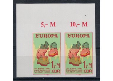 GERMANY GDR 1990 Unissued stamp trial 1v MNH**