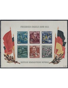 GERMANY GDR 1955 Friedrich Engels 1 s/s MNH**