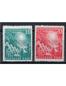 GERMANIA BRD 1949 Apertura del Parlamento 2v MNH**