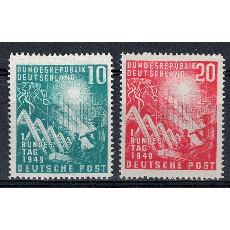GERMANY FRG 1949 Opening of Parliament 2v MNH**