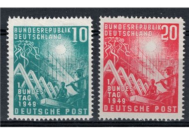 GERMANY FRG 1949 Opening of Parliament 2v MNH**