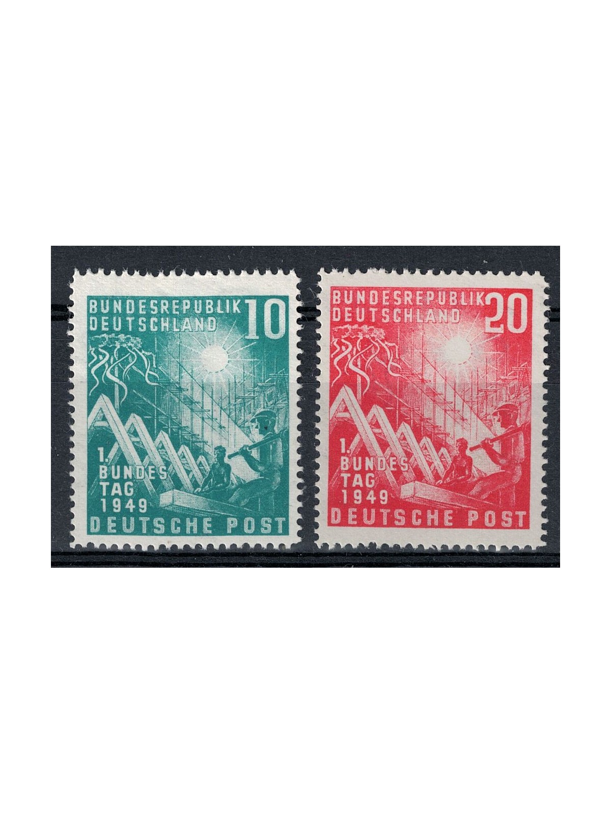 GERMANY FRG 1949 Opening of Parliament 2v MNH**