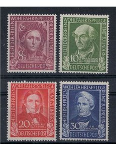 GERMANY FRG 1949 Charity 4v MNH**