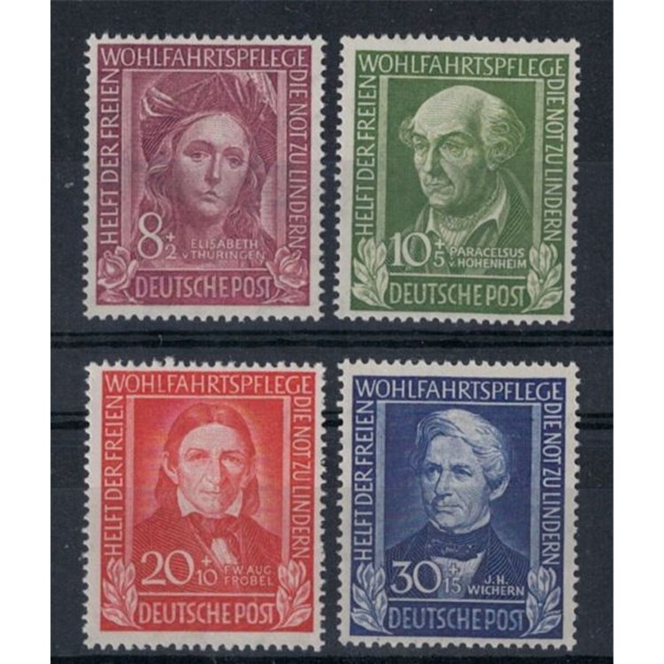 GERMANY FRG 1949 Charity 4v MNH**