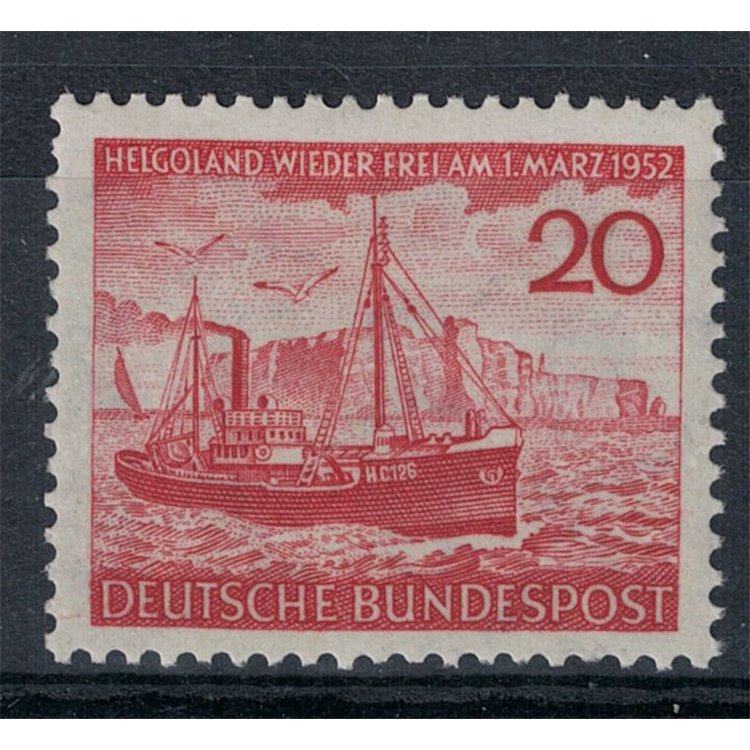 GERMANY FRG 1952 Return of Heligoland to Germany MNH**
