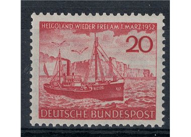 GERMANY FRG 1952 Return of Heligoland to Germany MNH**